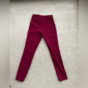 Violets and Roses- Burgundy pants